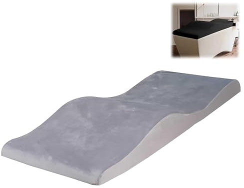 FZSERUN Ergonomisches, Geschwungenes Massagetisch Kissen, Massagebett Für Kosmetikbedarf, Massagebett Auflage, Hochdichter Schaumstoff, Wimpern Auflage, Für Schönheitssalon,Grau