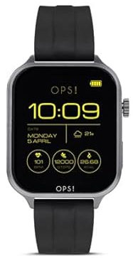 NADIR Orologio Smartwatch Uomo Opssw-50 cassa in alluminio e cinturino in Silicone Nero