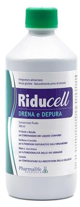 Riducell Drenante Depurativo a Base di Centella, Ribes, tè verde e carciofo - 500 ml
