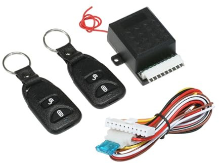Swiixxer 12 V Universal Auto Fernbedienung Zentralverriegelung Kit Türschloss Verriegelung Fahrzeug Keyless Entry System mit 2 Fernbedienungen