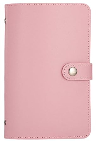 ZORESCOLEO Geldalbum mit 50 Fächern, Leder, 17,8 x 11,4 cm, Geldscheine, Sammelhalter, Papier-Geldaufbewahrungsbuch für Sammler