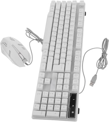 Clavier USB Blanc en Plastique, Liaison USB, Usage Quotidien