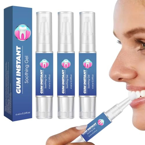 SUJEBKC 3pcs Gel Per Il Trattamento Parodontale,Trattamento Delle Gengive Immediato e Ripristino,Prodotti Per Sbiancamento