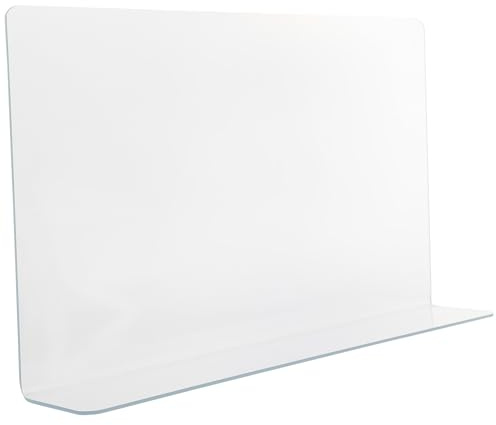 Hemobllo Paraspruzzi per Lavandino da Cucina e Bagno Trasparente Protezione Angolare Anti-Schizzi Pannello Divisorio e Resistente all Olio Facile da Installare e Riutilizzabile Accessorio