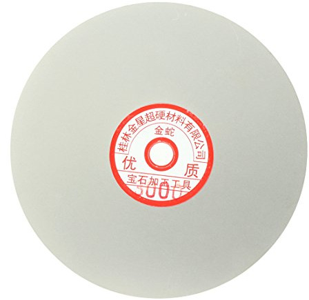 Sourcingmap 6-inch Grit 3000 Diamond Coated Flat Lap Wheel Grinding Sanding Polishing Disc