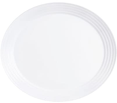 LUMINARC Harena Oval Platter 33cm White - 1 piece