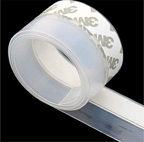 Zengest Door Strip Bottom, House and Glass Shower Door Seal Strip for Side of Door(Transparent), 1 x 16.4'