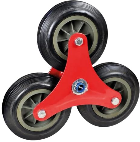Ruota Gomma Piena Carrello Per Scale Ø Mm 160 X 20 (Set 3 Ruote)