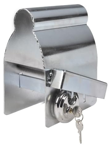 EURO VANADIUM - Antivol Remorque Universel, Solide et Amélioré - Cadenas Haute Qualité Durable dans le Temps - Fonction, Cache Boule d'Attelage - Pour Caravane, Moto, Voiture Attelée, non Attelée