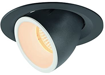 SLV Deckeneinbauleuchte NUMINOS® GIMBLE M/LED Spot, Fluter, Deckenstrahler, Deckenleuchte, Einbau-Leuchte, Innen-Beleuchtung / 2700K 17.5W 1600lm schwarz 20Grad