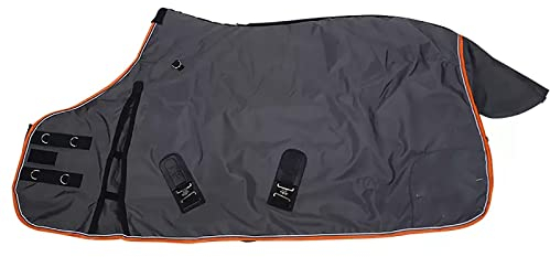 BNALU Wasserdichtes Stoff Abschwitzdecke fürs Pferd ist atmungsaktiv Transportdecke Weidedecke Winterdecke Winterbaumwolle Weich und warm Reitausrüstung Outdoordecke (Size:145CM)