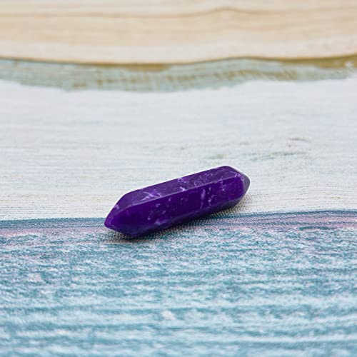 Colonna a punta di pietra di cristallo mini 3 cm di cristallo naturale ametista minerale pietra preziosa artificiale malachite turchese, viola turchese