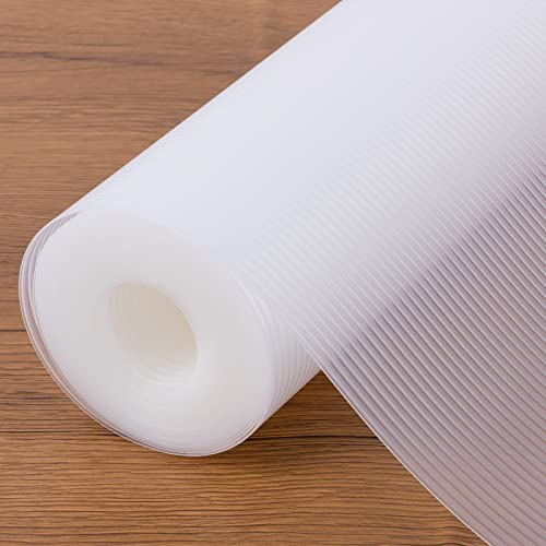Schubladenmatte Shelf Liner Küchenschubladenmatten, Nicht klebende Eva-Material-Kühlschrankauskleidungen mit wasserdichtem, haltbarem Kühlschranktisch Tischsets für Schrank Transparent 44cm x 200cm