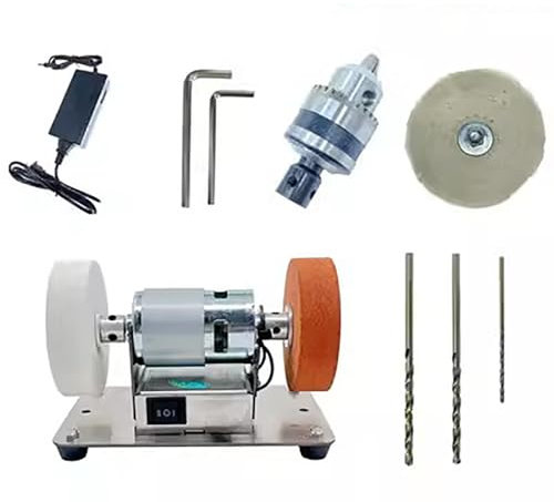 Toplionace Levigatrice Elettrica da Banco AC 100-240V per Uso Domestico Affilatrice per Levigatura Lucidatura Coltelli Multifunzionale