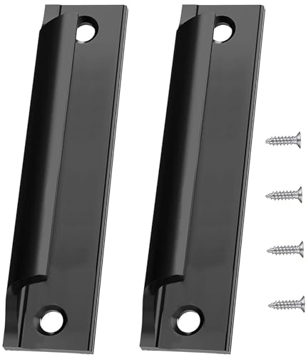 Türgriff Balkontür,Balkontürgriff,Balkontürgriff Außen,Terassentürgriff Außen,2 Stück Terrassentür Griff,Schiebetürgriff,Türgriffe schwarz mit Schrauben für Türen,Fenster,Schranktüren(Schwarz)