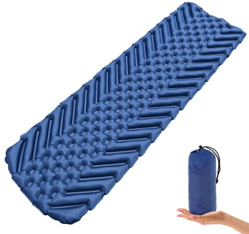 Isomatte Camping Outdoor Ultraleicht Camping Isomatte Aufblasbare, wasserdichte Faltbar Luftmatratze, Kleines Packmass Campingmatte Schlafmatten für Camping Wandern Sport Reisen Backpacking