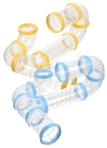 POPETPOP 2sätze Plastikharnröhren Für Hamster Verbindungsteile Für Harnröhren Zubehör Für Hamsterkäfige DIY-Tunnel Spielzeug Für Kleintiere Sicher Und Langlebig Leicht Zu Reinigen Für Hamst