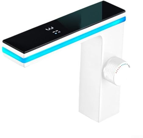 Electric Water Heater Tap W/Digital Display - Instant-Hot Electric Faucet - Fast Heating Water Sink Tap,W/Temperature Display & Ambient Lighting For Bathroom