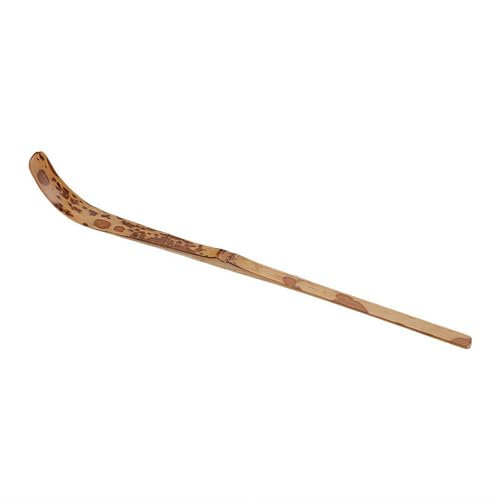 Cuchara de bambú para matcha, cuchara de té verde con gancho japonés Chashaku, palitos de hoja de té japonés, batidor de té para especias, condimentos, café en polvo