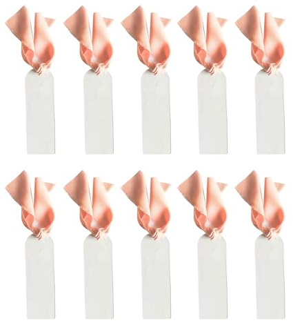 Storage Bag Paquete de 10 prácticas tarjetas de asiento de mesa de boda, tarjeta de número de mesa, tarjeta de asiento de acrílico con cintas, número de cinta