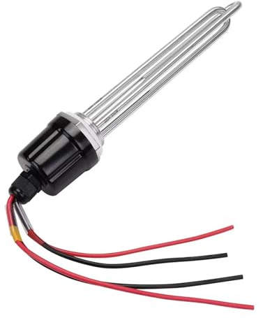 Vqxmhrpw Chauffe-Eau Électrique Tubulaire, Chauffe-Eau Solaire Combiné avec Thermostat AC&DC DN32, 220 V, 1500 W Et 48 V(220v 1500w 48v 1000w)