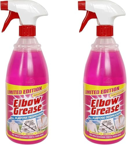 TENLITE Original Degreaser 1L All Purpose Cleaner Dissolves Fat Grime Grease & Oil from Kitchen, Cooker, Bathroom, Outdoor & Fabrics | Solvent-Free Formula - (2, Pink)
