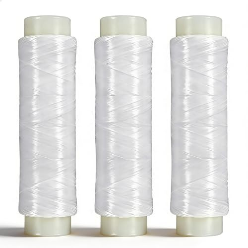 3Pcs Bait Elastic Sea Fishing, 250m x 0.2mm High Tensile Nylon Elastic Line, Fishing Thread, Invisible Clear Line, Nylon Invisible Thread Fishings Threads, Fish Tackle Accessory