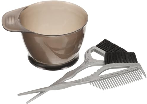 TOGEVAL Set de Teinture Cheveux avec Bol Mélangeur Épaissi et Pinceaux Brosse Poils Doux Outils Réutilisables pour Coloration Balayage et Décoloration Adapté Salon Professionnel et Usage