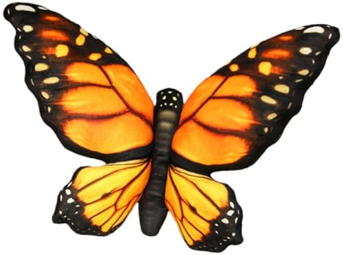 HiyyFloy 3D-Schmetterlings-dekokissen, Dekoratives Kissen in Schmetterlingsform, Bedrucktes Sitzkissen Stofftiermotiv Für Fotorequisiten