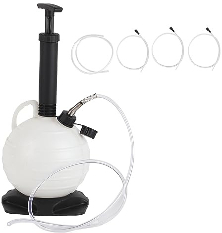 SparkFeng Pompe d'extraction d'huile sous Vide de 6 L, extracteur de Fluide Manuel pour Tondeuse à Gazon de Moto Automobile, Pompe de vidange d'huile Portable avec Forte Force d'aspiration,