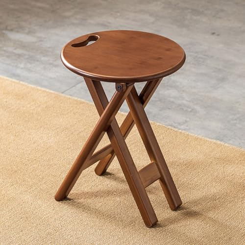 JFGCTYHXY Sgabello pieghevole, Nessun montaggio, salvaspazio, for cucina, bar, caffetteria, sala da pranzo, negozio, viaggio(Borwn X 1pcs,60cm)