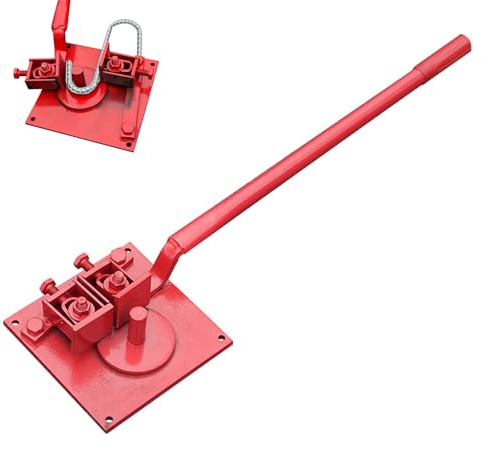 Piegatrice manuale in acciaio da 1 mm a 20 mm, piegatura grandangolare a 210°, dispositivo di piegatura regolabile ad alte prestazioni, piegatrice portatile per aste deformate