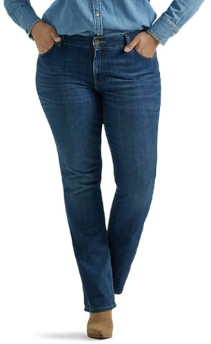 Lee Jeans legendarios de Talle Medio para Mujer, Talla Grande, Brújula, 26 Petite