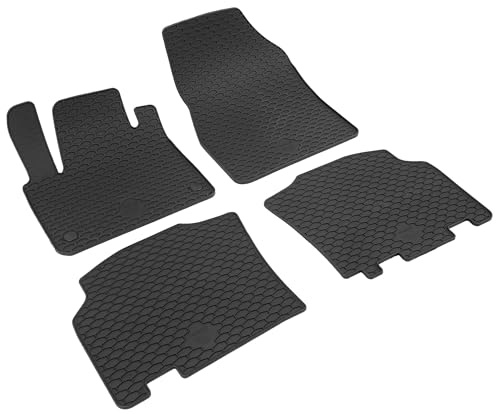 WALSER DirtGuard Gummi Fussmatten Auto für Mercedes-Benz Citan Tourer (W420) 09/2021-Heute, T-Klasse (W420) 05/2022-Heute, Renault Kangoo III 2021-Heute, Nissan Townstar Evalia (XFK) 05/2024-Heute