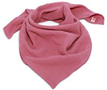 nanito Schal Halstuch Babyhalstuch Kinderschal Musselin Musselintuch Farbwahl Kinder Kinderhalstuch Baby Junge Mädchen Spucktuch Tuch 100% Bio Baumwolle 45 x 45 cm (altrosa)