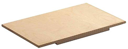Liberoshopping Spianatoia per impastare in Legno di Betulla stendi Pasta con Gradino Antiscivolo (Senza Bordo, 75x50)
