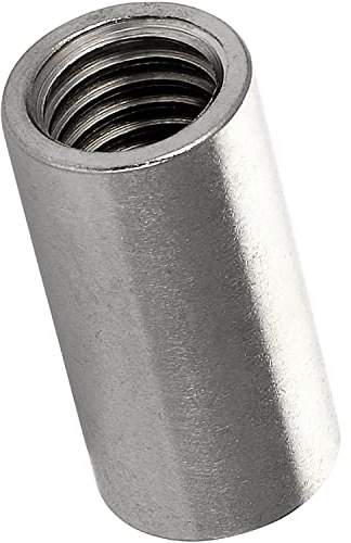Gewindemuffe M8x50 mm Rund Edelstahl A2 (10 Stück) Einschraubmutter Einschraubmuffen