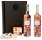 Geschenkset Roséwein mit Schokoladentrüffel und Amaretti