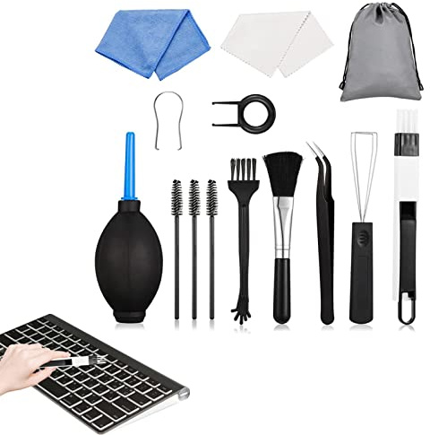 VENTDOUCE Nettoyage Clavier mécanique | Kit Nettoyage pour écouteurs - Kit Nettoyage téléphone Compatible avec Appareil Photo PC Portable écouteurs appareils électroniques