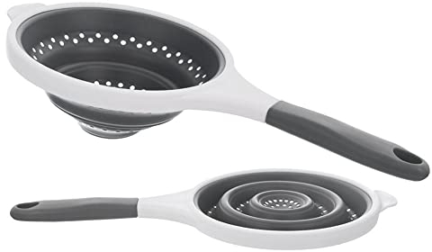 Küchensieb Silikonsieb Abtropfsieb Durchschlag mit Stiel rund klappbar 20 cm