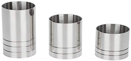 OKJHFD Cocktail Jigger Set, Bar Drink Misura Tazza Tazza Oncia Set Strumento Bartender (25ml 35ml 50ml) Per Creare La Bevanda Perfetta Ogni Volta