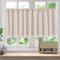 Cortinas cortas de algodón y lino retro, Visillo Cortina Corta para Ventana, cortinas de debajo del fregadero, cortina de bistró, para cortina corta cortina para salón baño casa de campo 150 x 45 cm