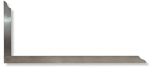 DEWEPRO® Zimmermannswinkel 600mm aus rostfreiem Edelstahl - sehr elastisch dank Federstahl - bruchfeste 4-Punkt Schweißverbindung - 60x28cm Winkeleisen Abbundwerkzeug