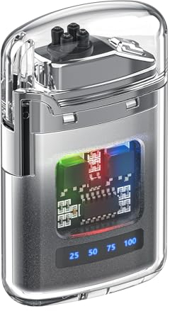 VVAY Mechero Eléctrico USB C Recargable, Antiviento y sin Llama