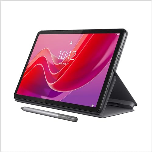Lenovo Tab M11, display da 11, MediaTek Helio G88 Octa-Core, 4 GB di RAM, SSD da 128 GB, 1920 x 1200 px, sensore di luce ambientale, batteria da 10 ore, fornito con custodia a libro, grigio luna