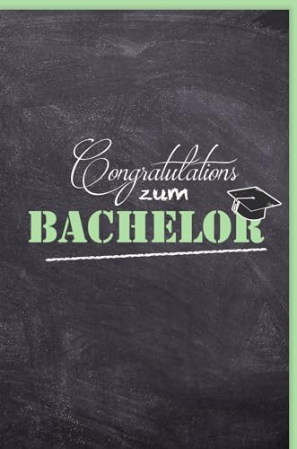 Skorpion Glückwunschkarte zur Prüfung - Herzliche Gratulation zum Bachelorabschluss mit stilvollem Tafeldesign und akademischem Flair - mit Umschlag
