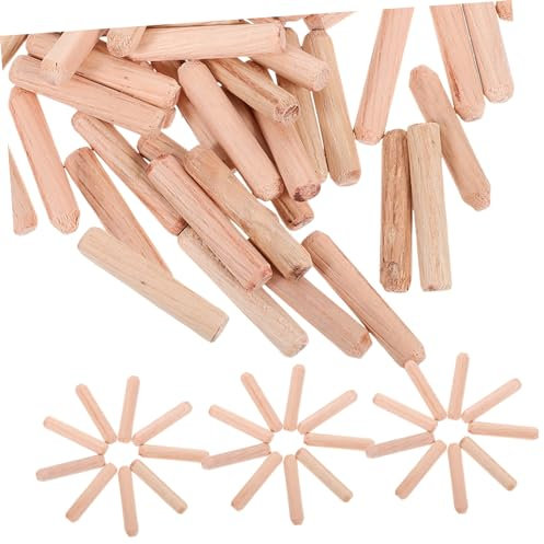 Anneome 1tasche Holzdübel Aus Naturbelassenem Holz Für Möbelbau Und Handwerksprojekte Vielseitig Einsetzbar Langlebig Und Präzise Verarbeitet