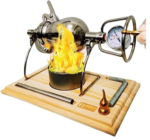 SFQEVHRZ Máquina de palomitas de maíz, mini máquina de palomitas de maíz retro china, manivela manual, palomitas de maíz con manivela, calentamiento de presión a baja velocidad con manómetro