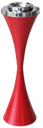 SDA287MZ Aschenbecher Modischer Aschenbecher aus Metall for Zuhause, draußen, Sitzen, Büro, Bar, Modellzimmer, Badezimmer Windaschenbecher(Red)
