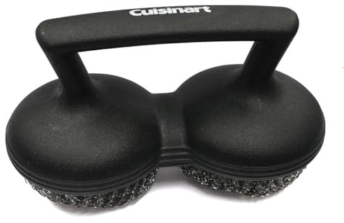 Cuisinart Power Scour Brosse pour barbecue, brosse de nettoyage pour applications lourdes, acier inoxydable, à utiliser sur les barbecues électriques ou à gaz